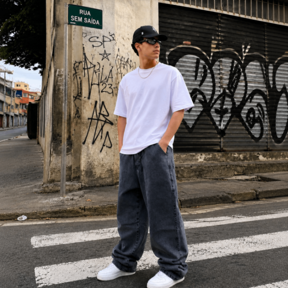 CALÇA BAGGY ESTONADA 